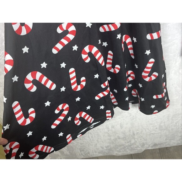 Tipsy Elves Women's Candy Cane Dress Holiday Black Size XXL NEW - Picture 5 of 7